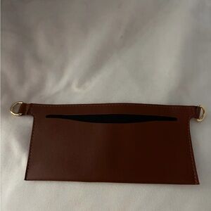 Wallet Leather Pouch with Gold Accents